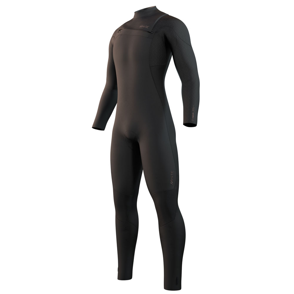 Mystic Majestic fullsuit wetsuit heren 4/3mm borstrits zwart foto 1
