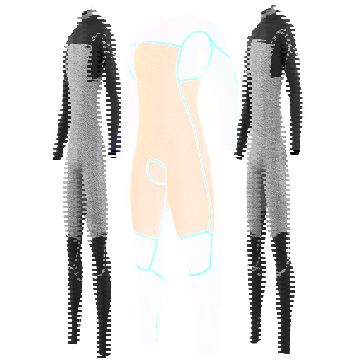 Mystic Majestic fullsuit wetsuit heren 4/3mm borstrits zwart 8