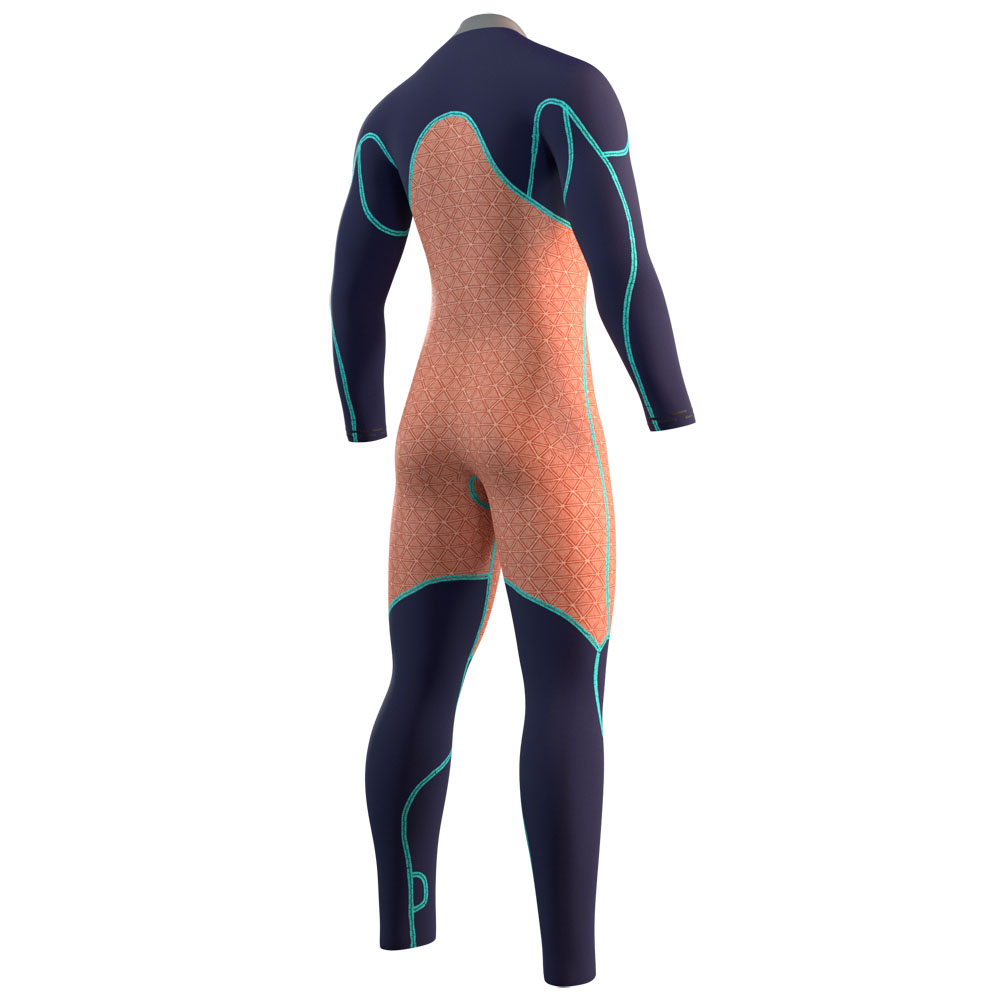 Mystic Majestic fullsuit wetsuit heren 3/2mm borstrits zwart 4