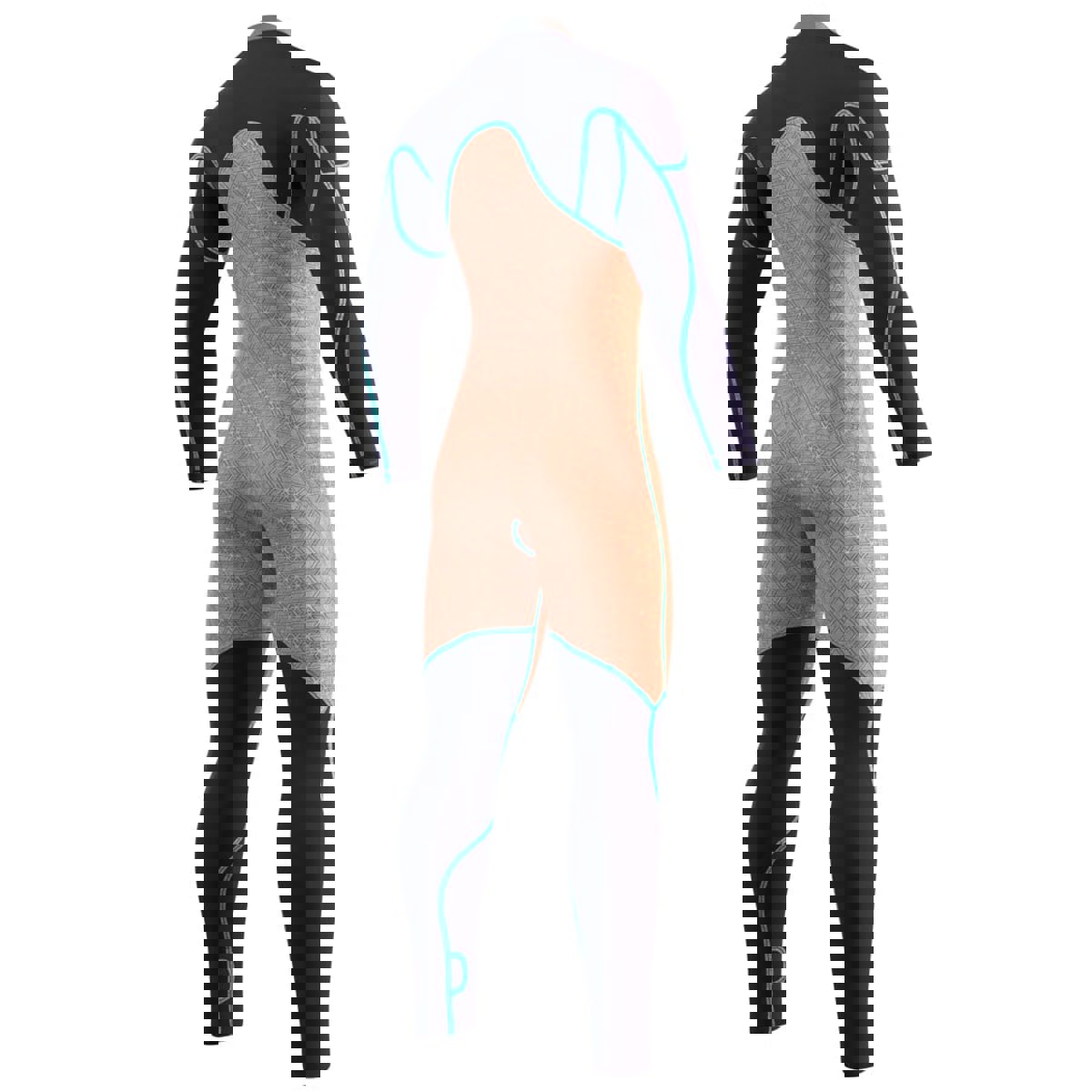 Mystic Majestic fullsuit wetsuit heren 3/2mm borstrits zwart 6