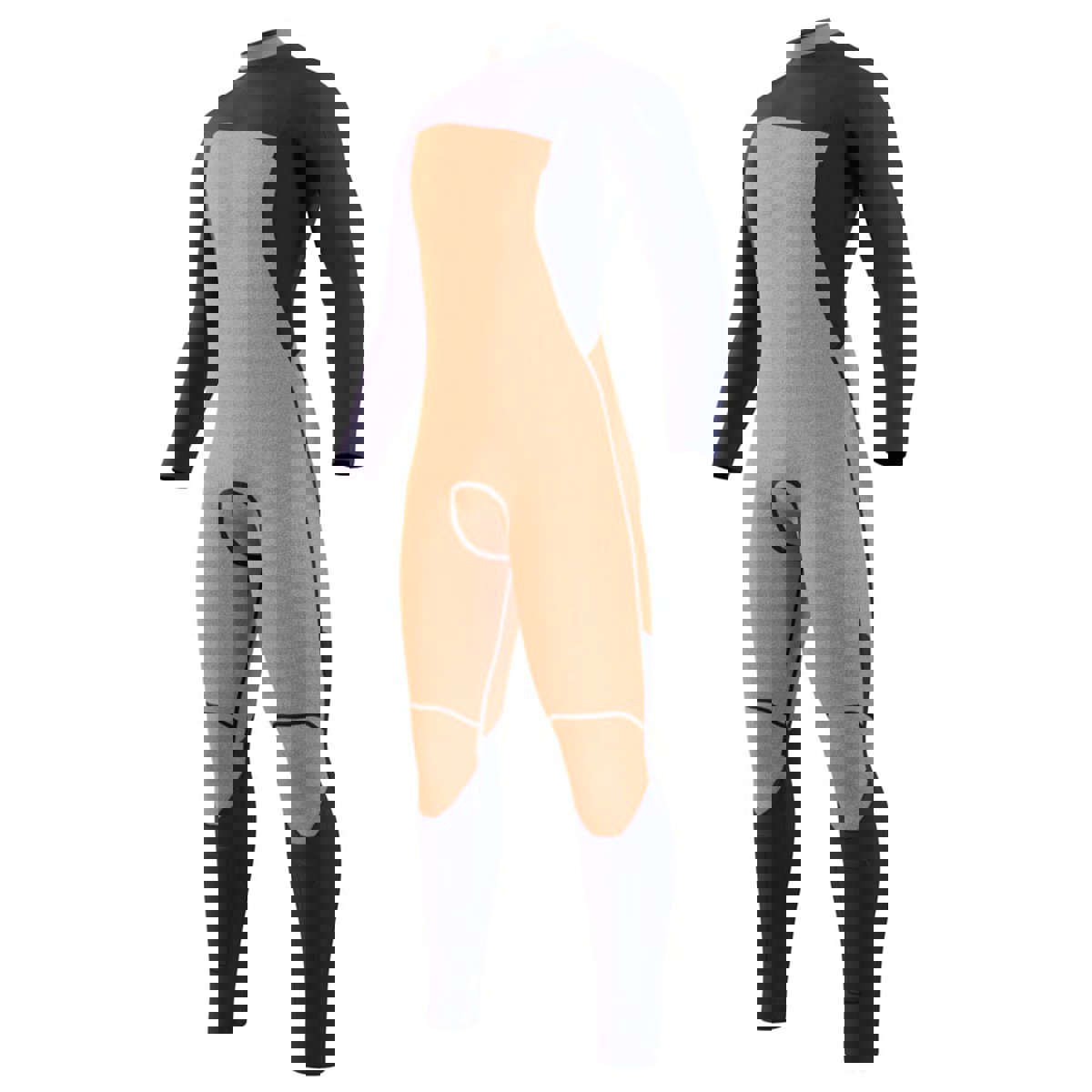 Mystic Marshall fullsuit wetsuit heren 5/3mm borstrits zwart 7