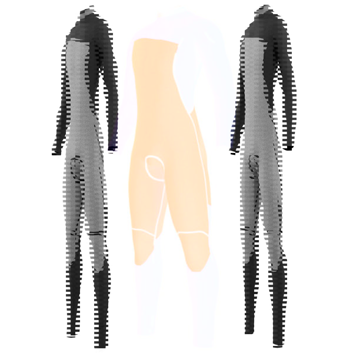 Mystic Marshall fullsuit wetsuit heren 3/2mm borstrits zwart 7