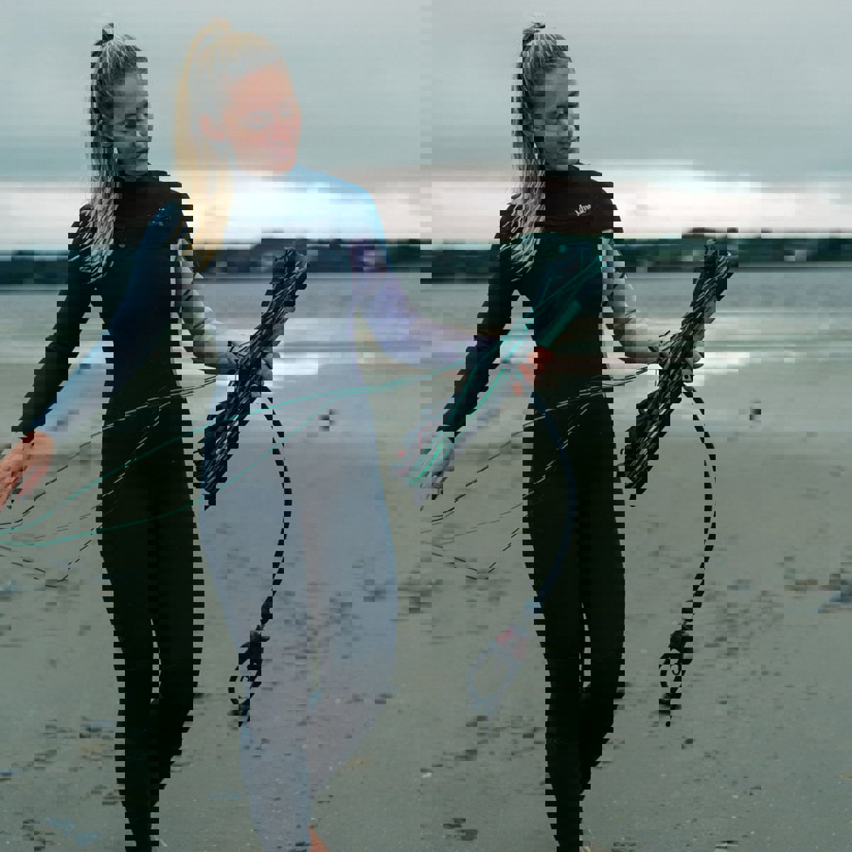 Mystic Jayde fullsuit wetsuit 5/4mm dubbele borstrits dames navy blauw 6