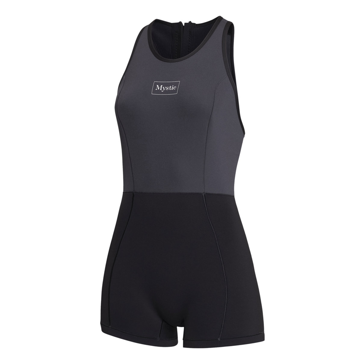 Mystic Lunar Short John wetsuit  2/2mm rugrits dames zwart 2