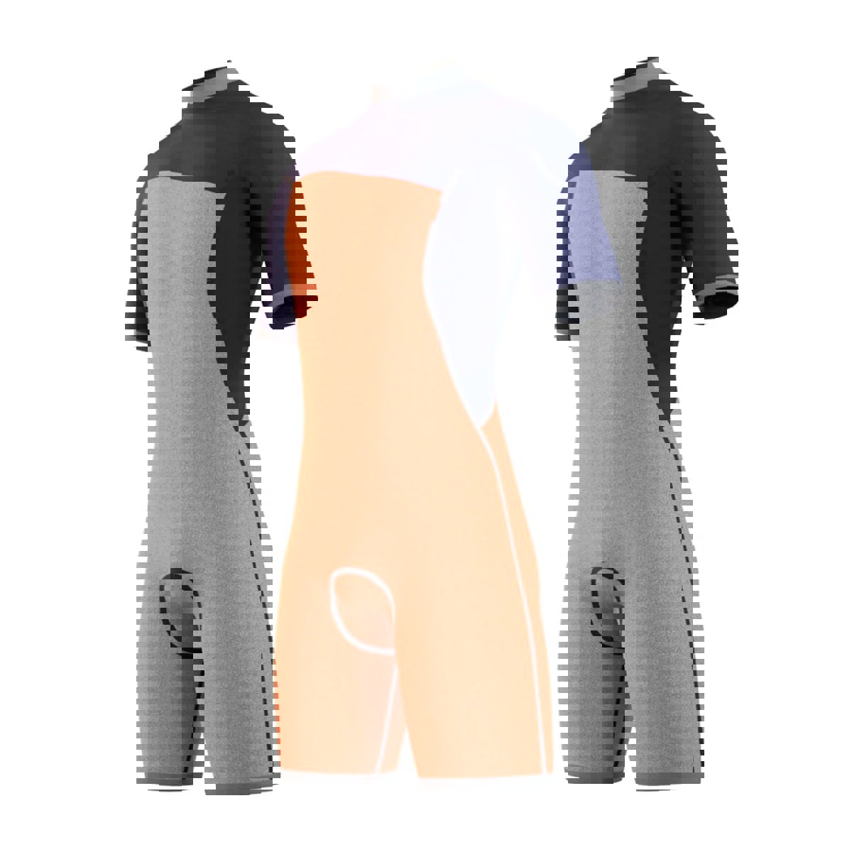 Mystic Marshall Shorty 3/2mm borstrits heren licht grijs 7