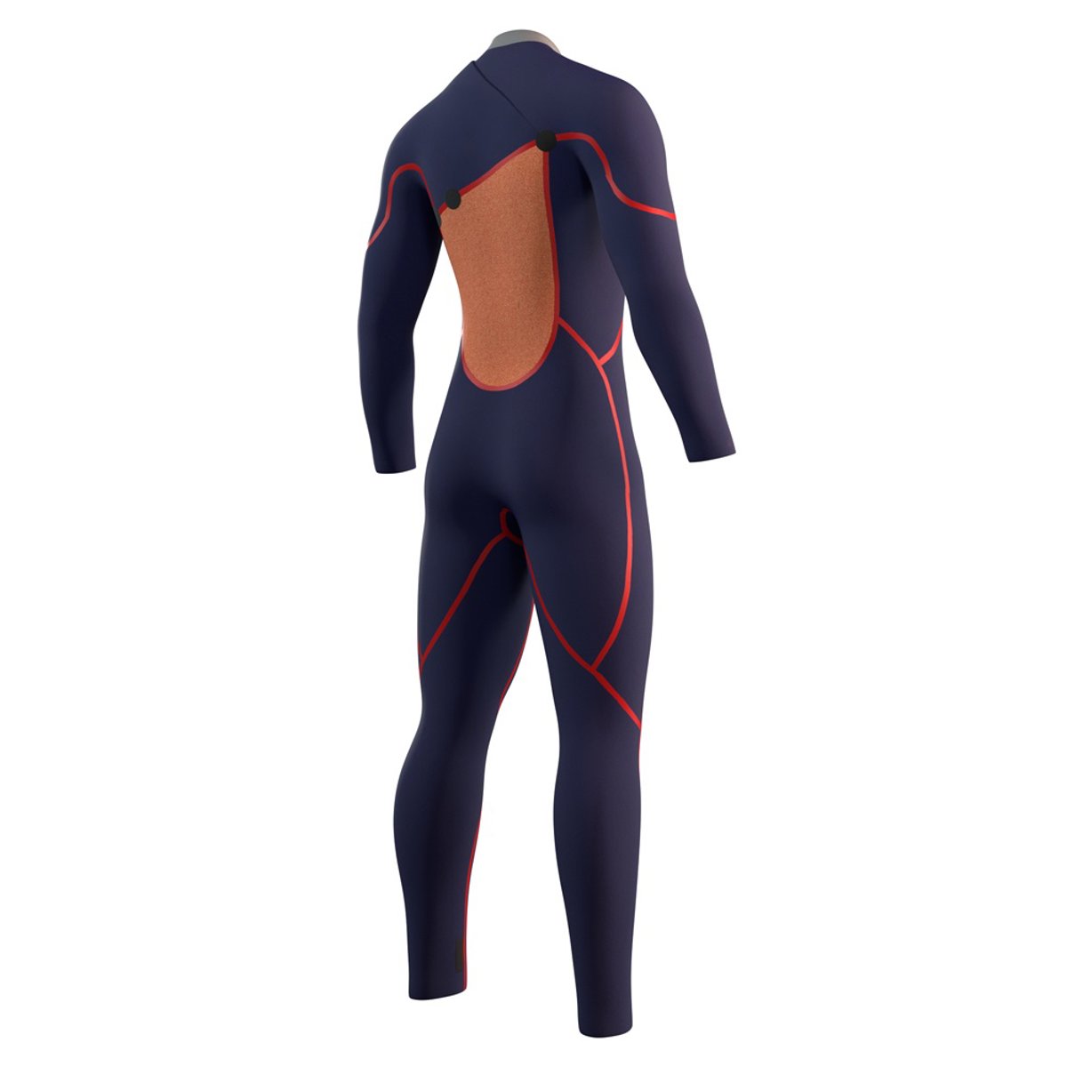 Mystic The One fullsuit wetsuit heren 5/3mm Zipfree rood 5