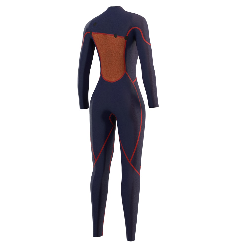 Mystic The One fullsuit wetsuit 4/3mm Zipfree dames olijf groen 4