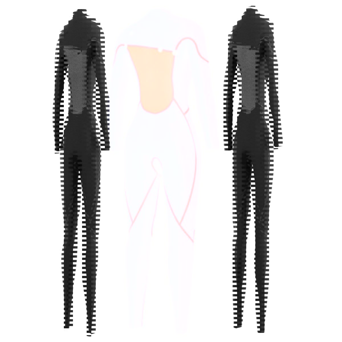 Mystic The One fullsuit wetsuit 4/3mm Zipfree dames zwart 7