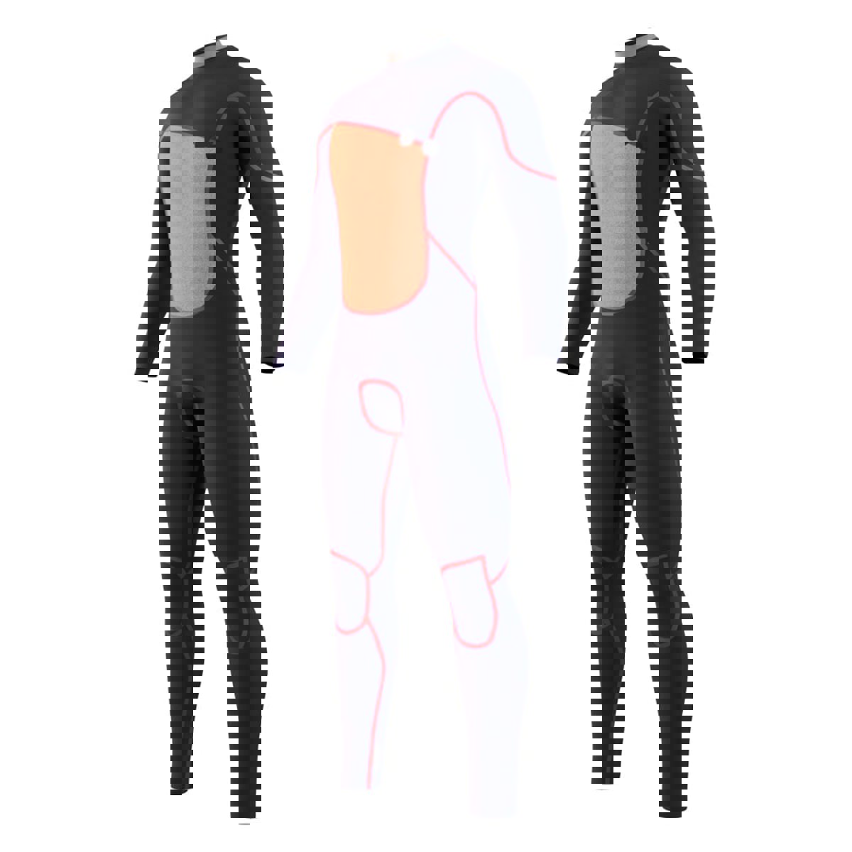 Mystic The One fullsuit wetsuit heren 3/2mm Zipfree zwart 7