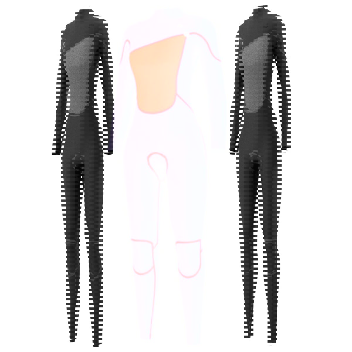 Mystic The One fullsuit wetsuit 3/2mm Zipfree dames zwart 6