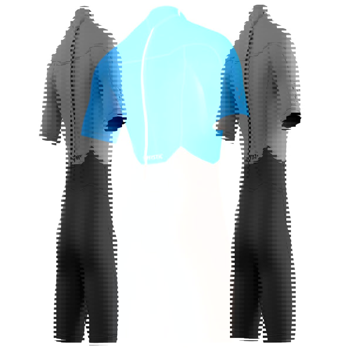 Mystic Brand shorty wetsuit 3/2 rugrits heren blauw 6