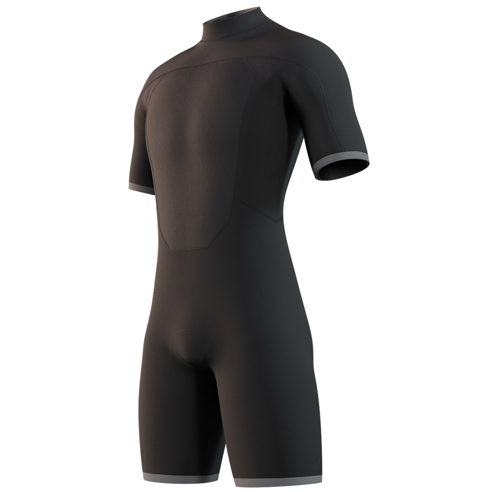 Mystic Brand shorty wetsuit 3/2 rugrits heren zwart 3