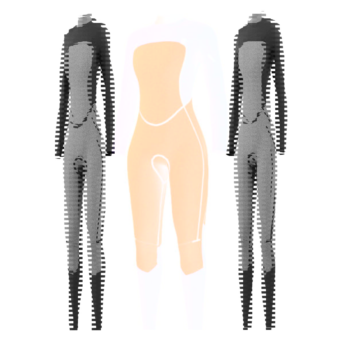 Mystic Dazzled fullsuit 4/3 mm dames zwart borstrits 6