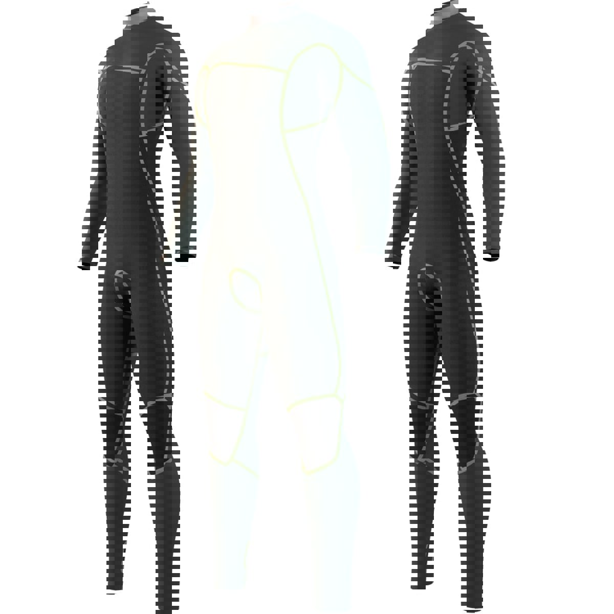 Mystic Evolve fullsuit wetsuit 3/2 mm borstrits heren zwart 9