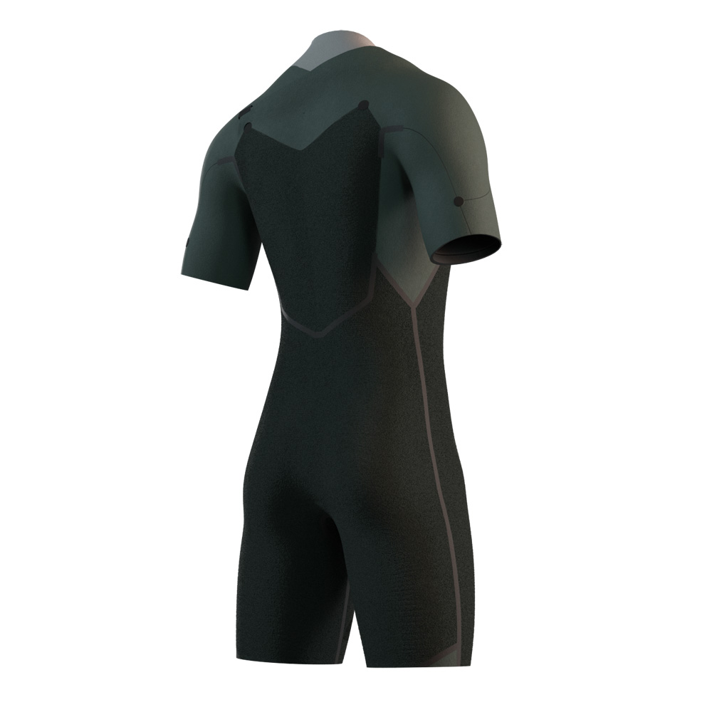 Mystic Motion shorty 3/2 mm borstrits heren zwart 4