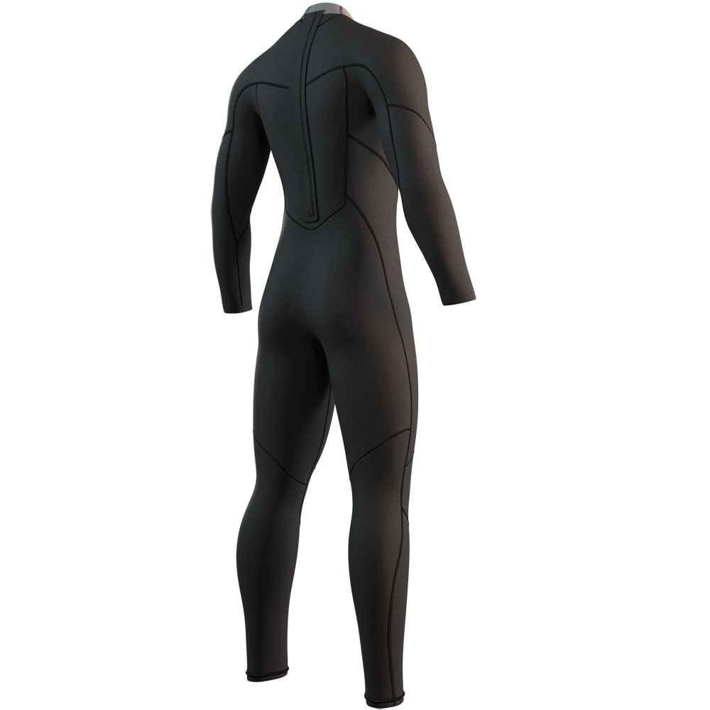 Mystic Brand fullsuit wetsuit 3/2 mm rugrits heren zwart 4