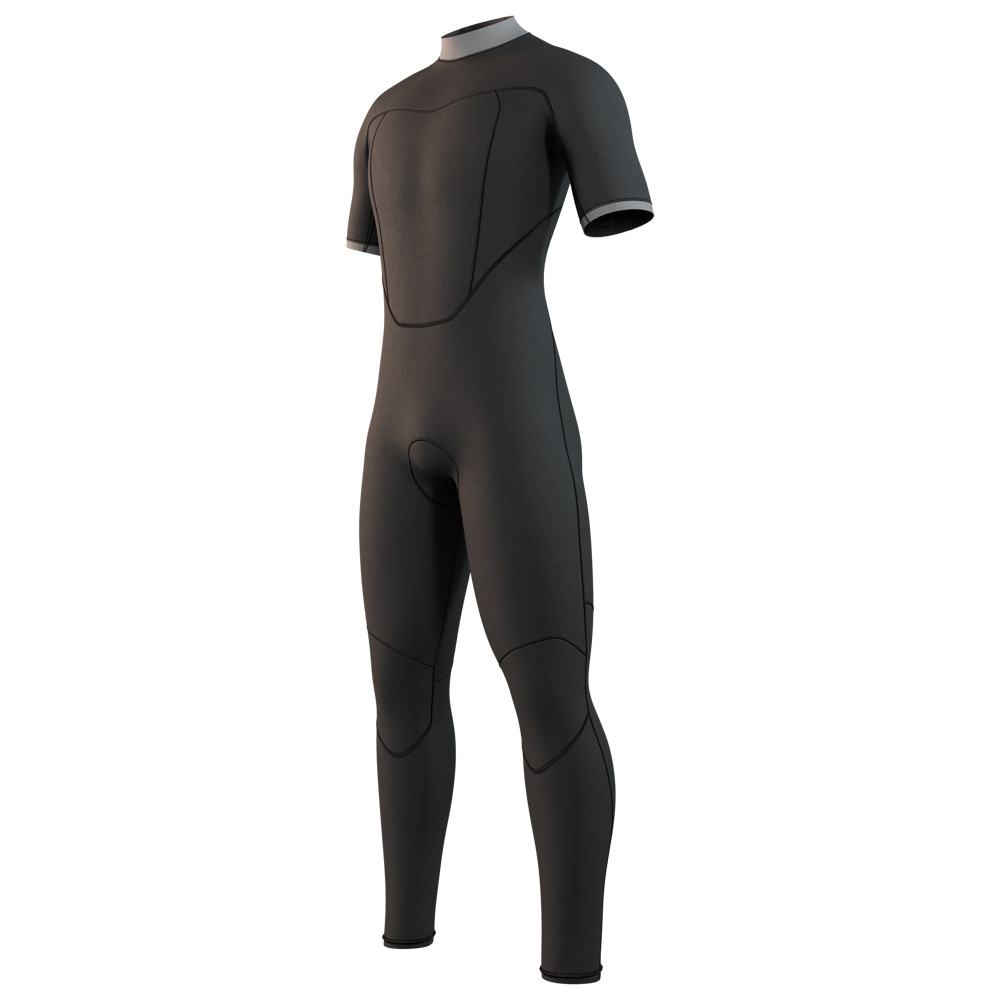 Mystic Brand shortarm wetsuit 3/2 rugrits heren zwart 3