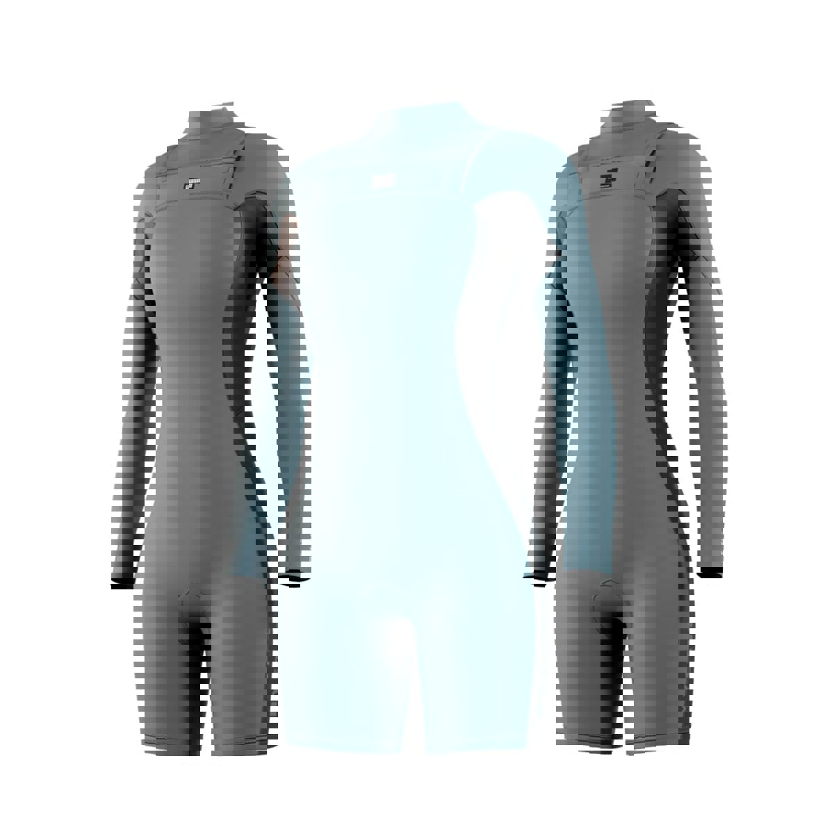 Mystic Haven longarm shorty 3/2 mm dubbele borstrits dames teal blauw 3