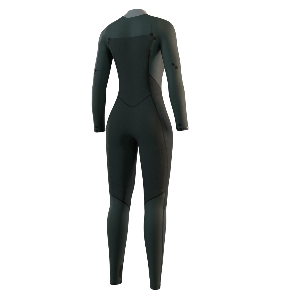 Mystic Haven fullsuit wetsuit 5/3 mm borstrits dames paars 4