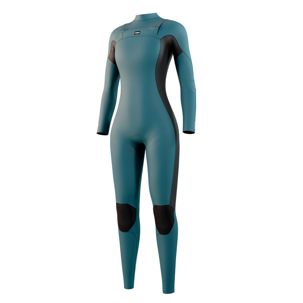 Haven fullsuit 4/3 mm dubbele borstrits dames teal blauw