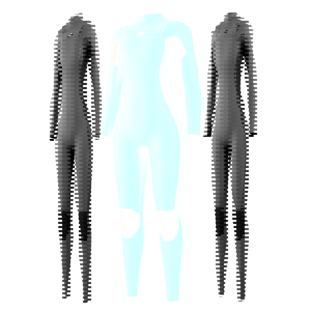 Mystic Haven fullsuit 4/3 mm dubbele borstrits dames teal blauw 4