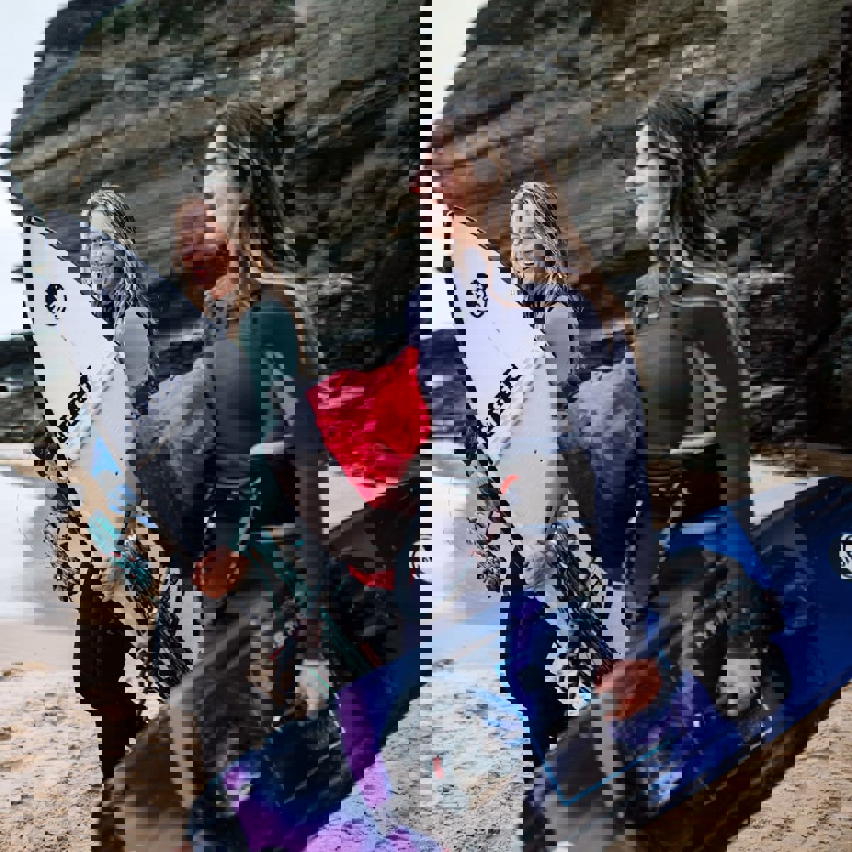 Mystic Star fullsuit wetsuit 3/2 mm borstrits dames groen 13