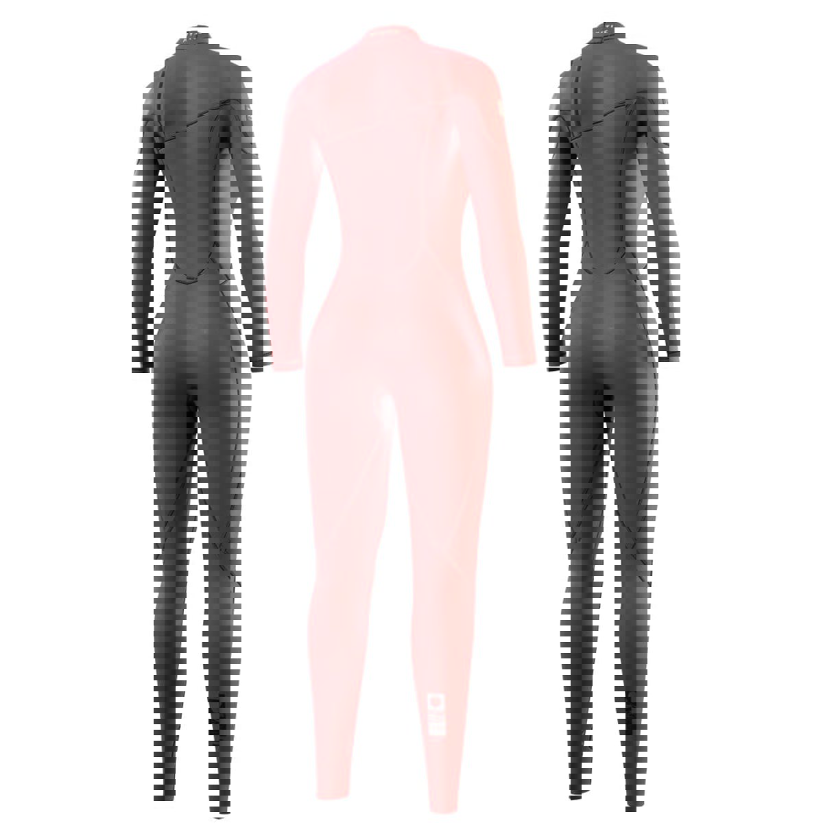 Mystic The One fullsuit 4/3 mm zipfree dames oranje 7