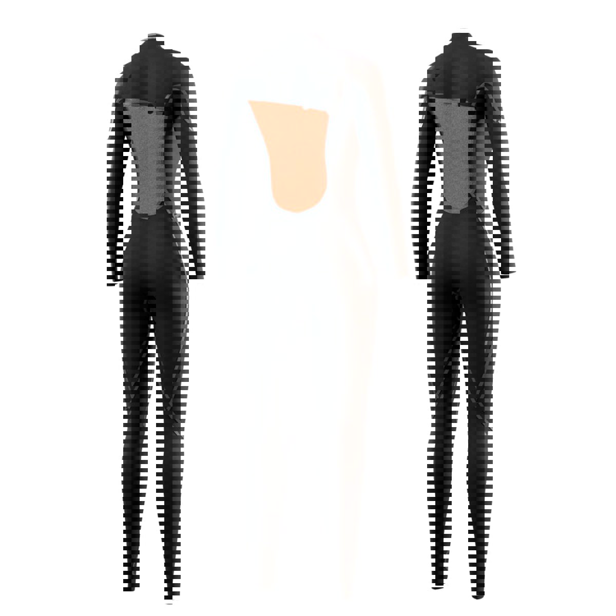 Mystic The One fullsuit 4/3 mm zipfree dames oranje 9