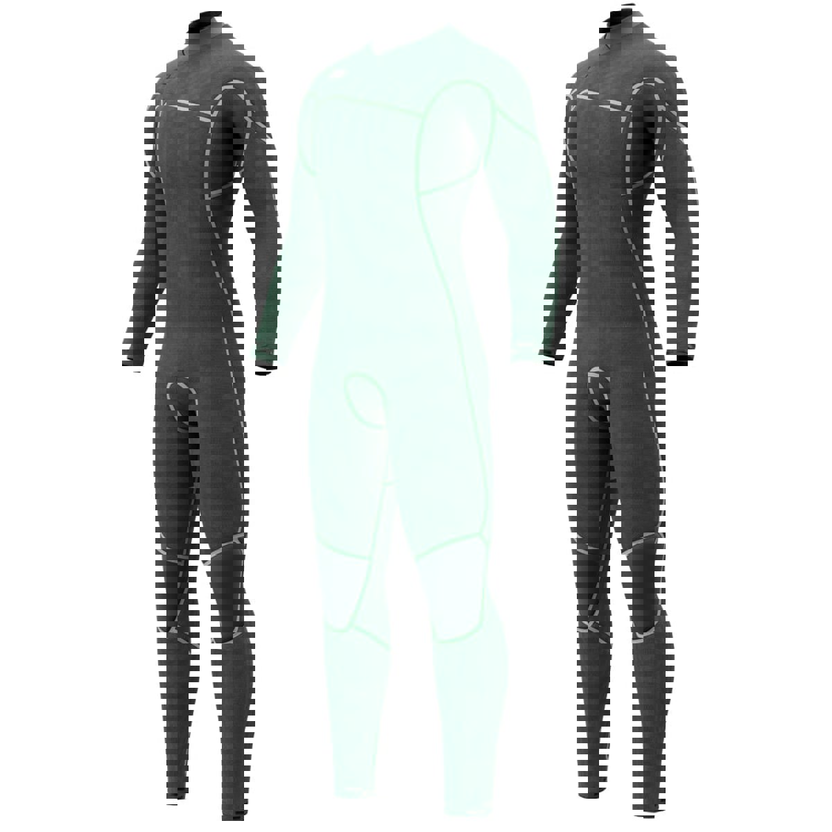 Mystic Majestic fullsuit 4/3 mm borstrits heren zwart 8