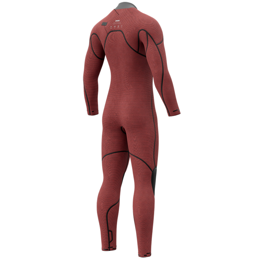 Mystic Majestic fullsuit 3/2mm borstrits heren grijs 4