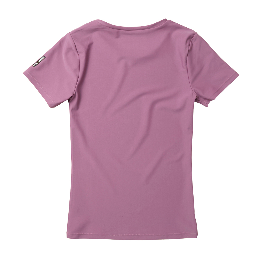 Star rash guard korte mouwen dames roze