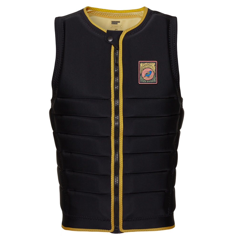 Mystic The Dom Impact Vest heren borstrits wake zwart/geel foto 1