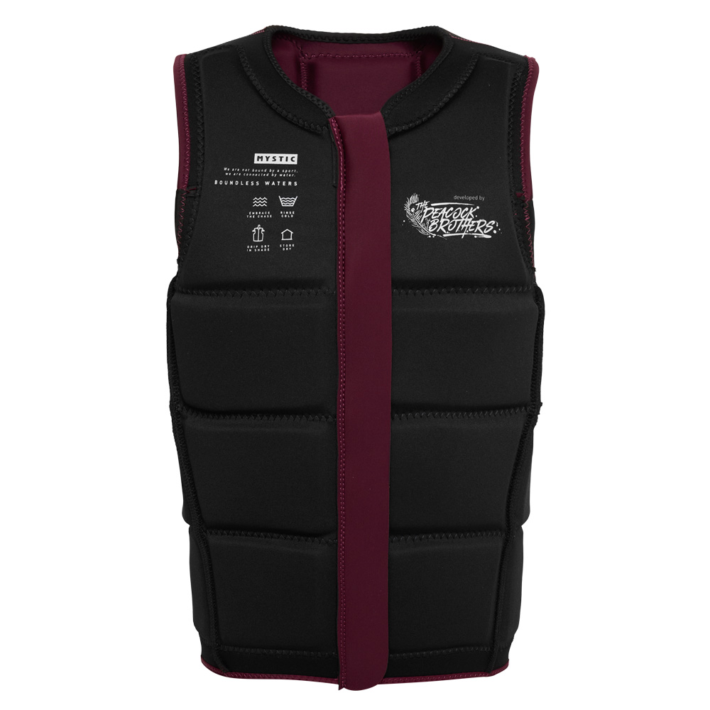 Mystic Peacock impact shield heren bordeaux rood 3