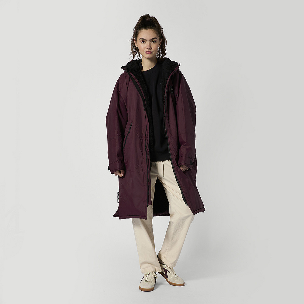 Mystic Explore poncho bordeaux rood 3