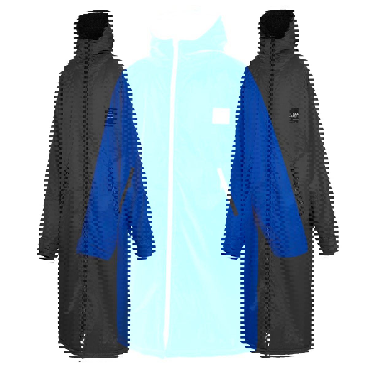 Explore poncho blauw