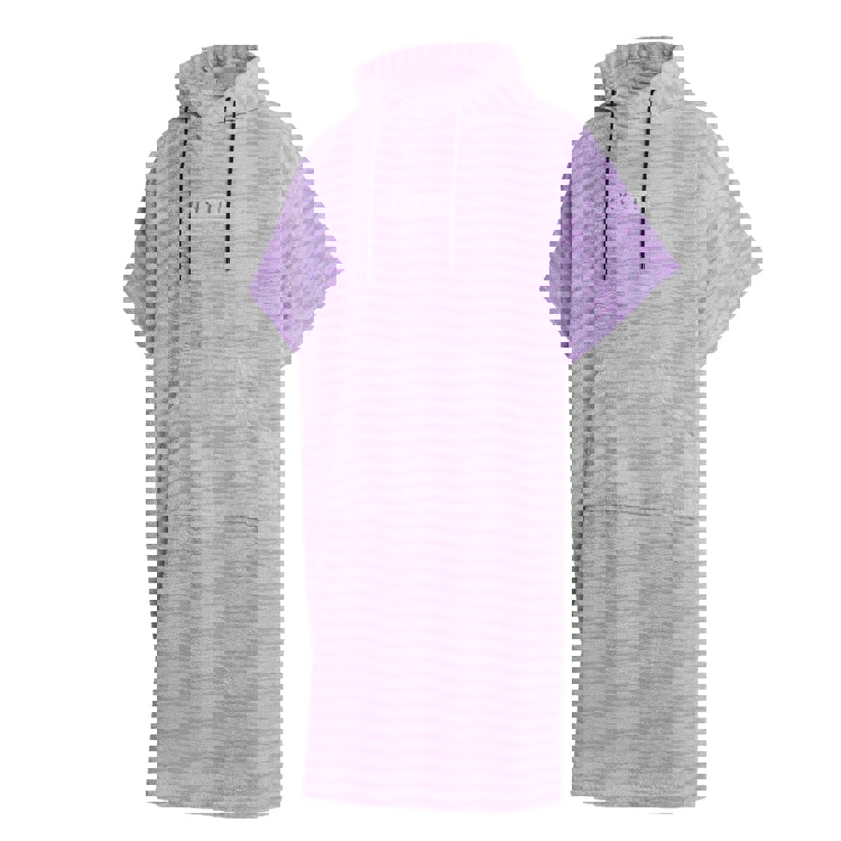 Jacquard poncho paars