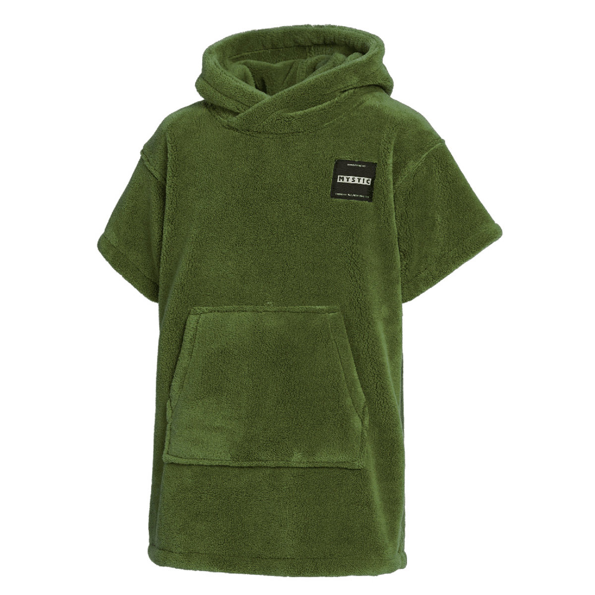 teddy poncho kind groen