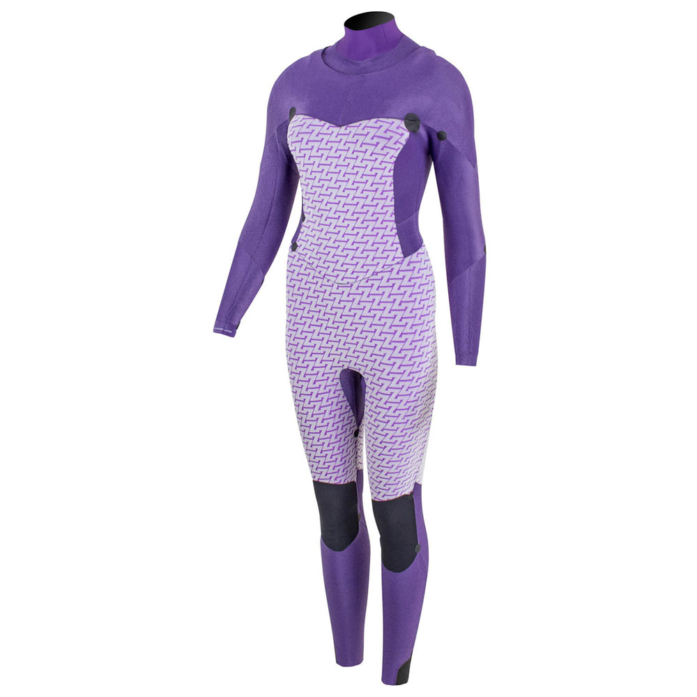Prolimit Flare steamer DownAirFlex Freezip 4/3 mm borstrits zwart wetsuit dames 3