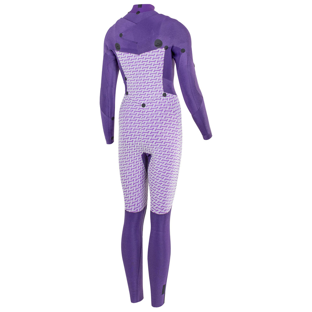 Prolimit Flare steamer DownAirFlex Freezip 4/3 mm borstrits zwart wetsuit dames 4