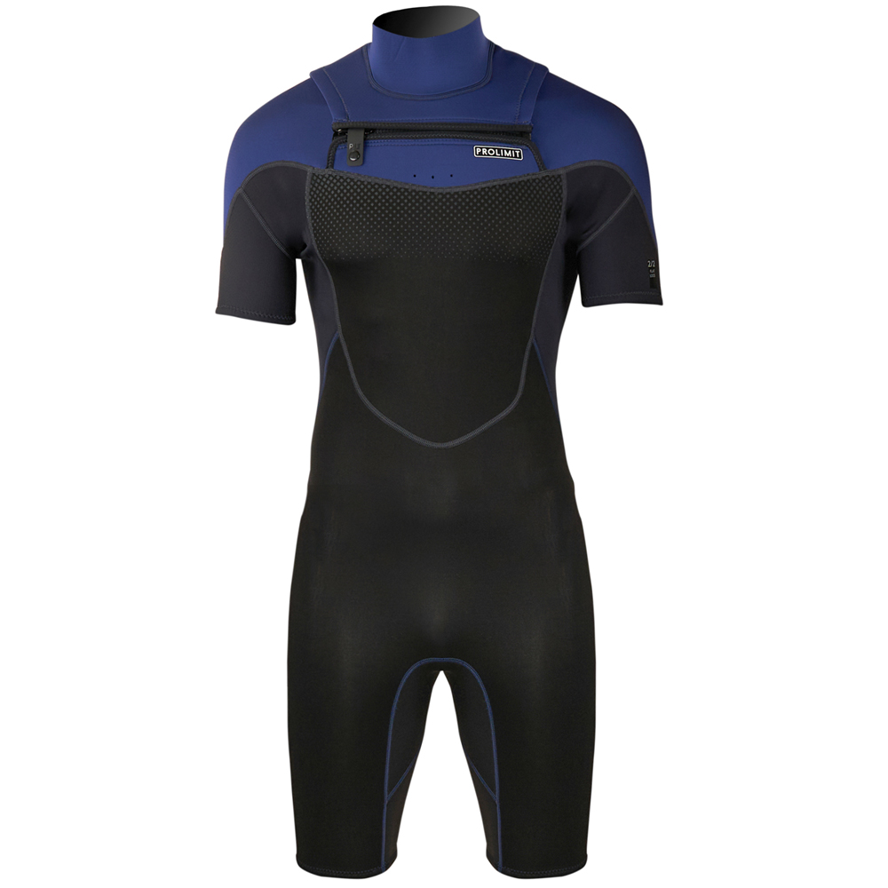 Prolimit Fusion shorty Freezip 2/2 mm borstrits navy wetsuit heren foto 1