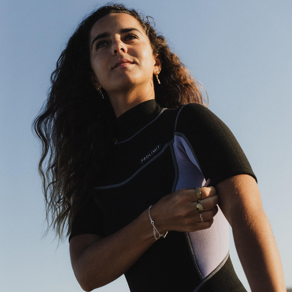 Prolimit Edge shorty wetsuit 2/2 mm rugrits dames lila 4