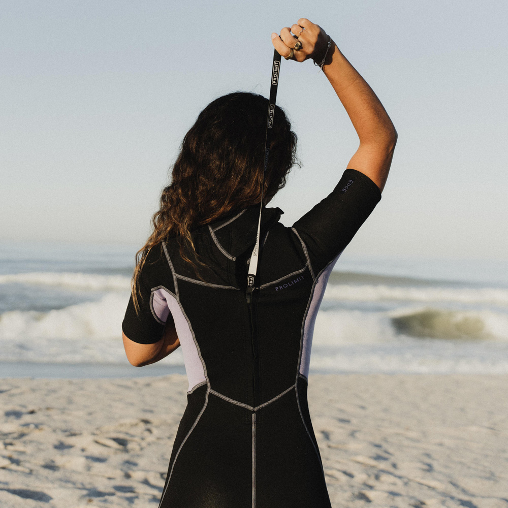 Prolimit Edge shorty wetsuit 2/2 mm rugrits dames lila 9