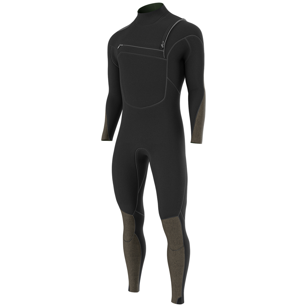 Shield foil steamer 3/2 mm borstrits heren zwart