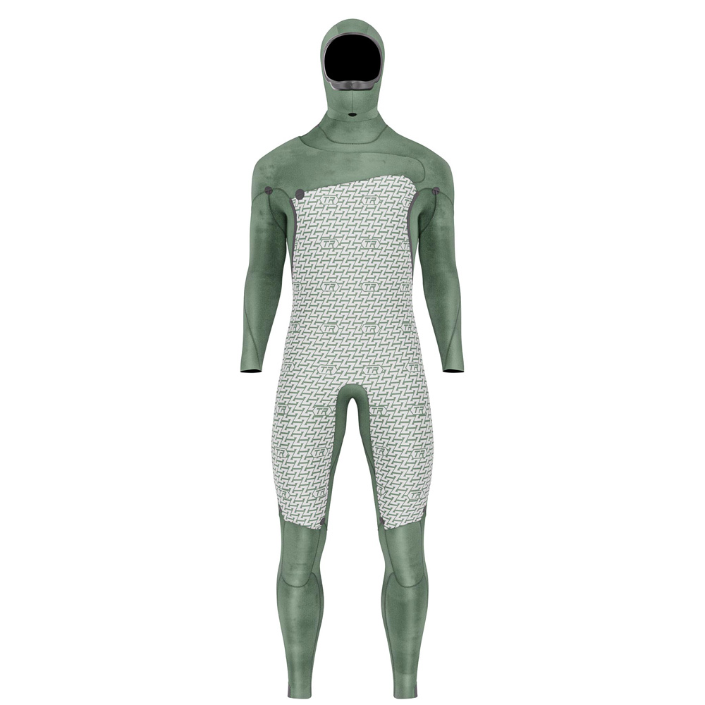 Prolimit Mercury steamer wetsuit 6/4 mm borstrits heren zwart hooded 5