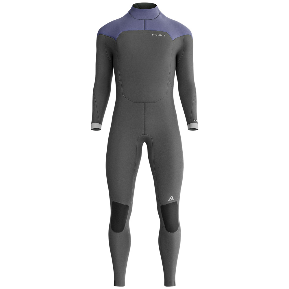 Prolimit ACE steamer wetsuit 4/3 mm rugrits heren grijs 2