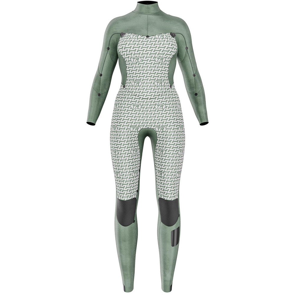 Prolimit Oxygen steamer freezip 5/4 mm dames zwart/grijs 5