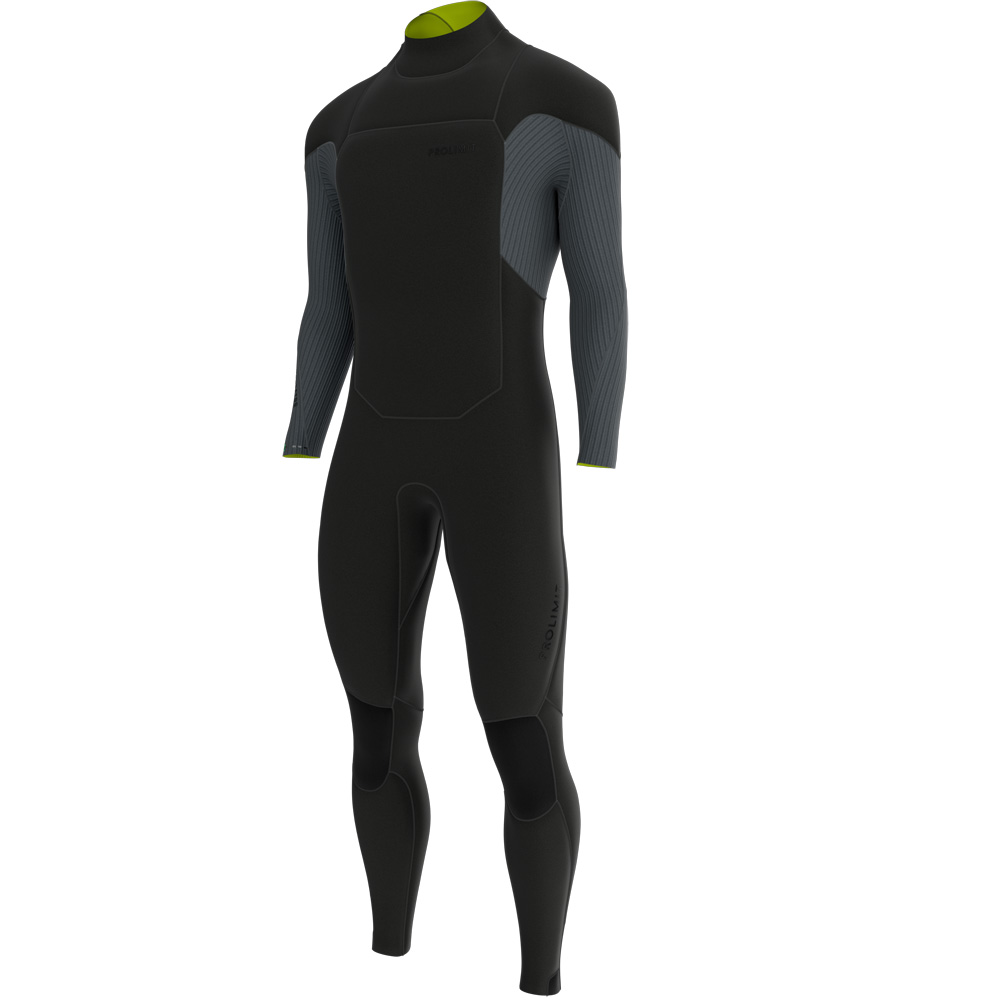 Prolimit Predator steamer backzip 5/4 mm heren zwart foto 1