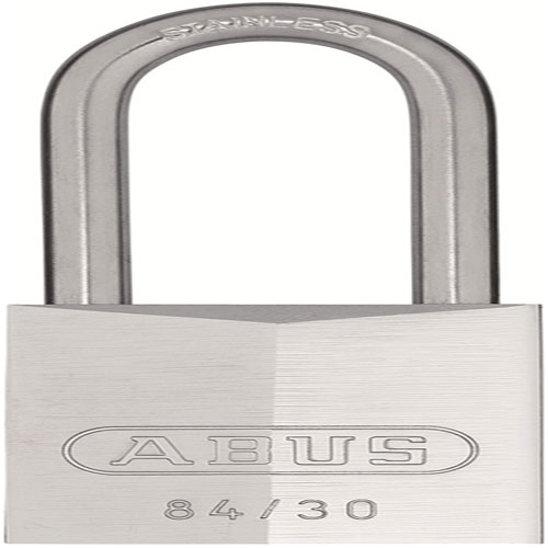 Hangslot met verchroomde messing kast en rvs beugel 30mm