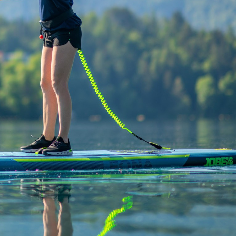Jobe sup leash coil 10ft lime 3