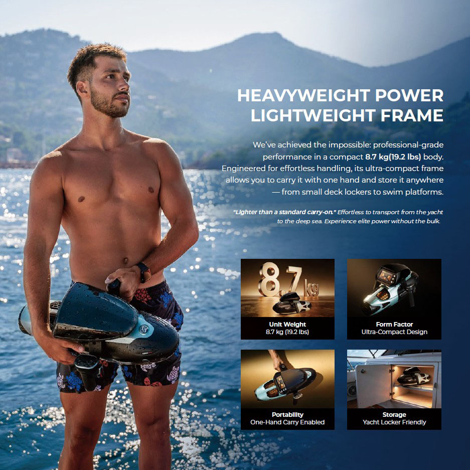 Sublue Vapor Pro onderwater scooter grijs/ blauw 7